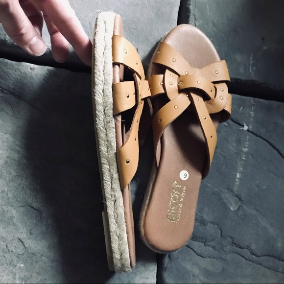 NWOT Picon leather sandals handmade in Spain espadrille - Picture 3 of 8